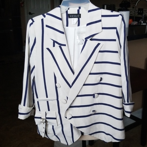 Venus lightweight striped jacket - Picture 2 of 9
